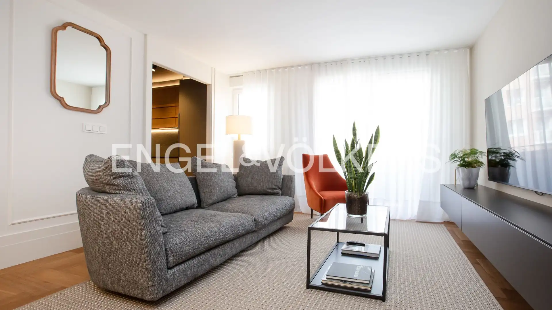 Sala de estar de Piso en venta en Bilbao  con Calefacción, Parquet y Terraza