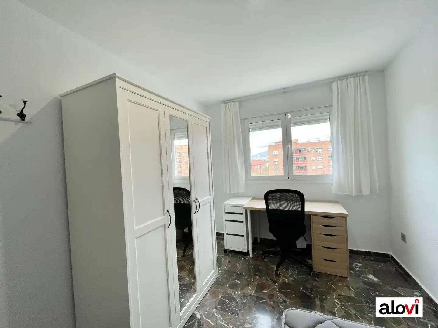 Bedroom of Flat for rent in Granada  with Furnished and Balcony