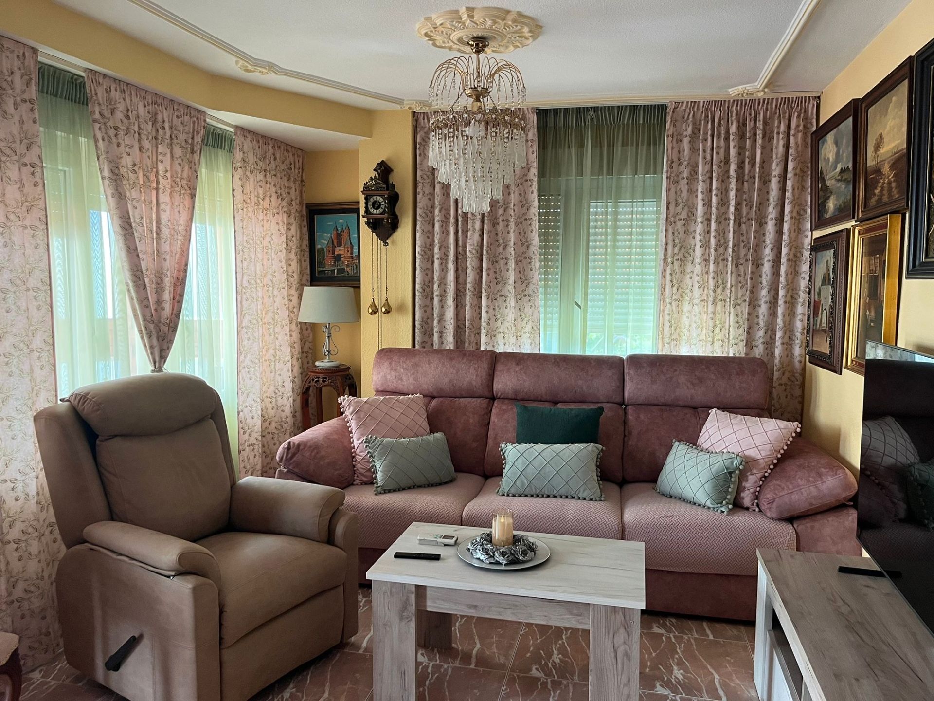 Wohnzimmer von Wohnung zum Verkauf in Vélez-Málaga mit Klimaanlage und Gemeinschaftspool