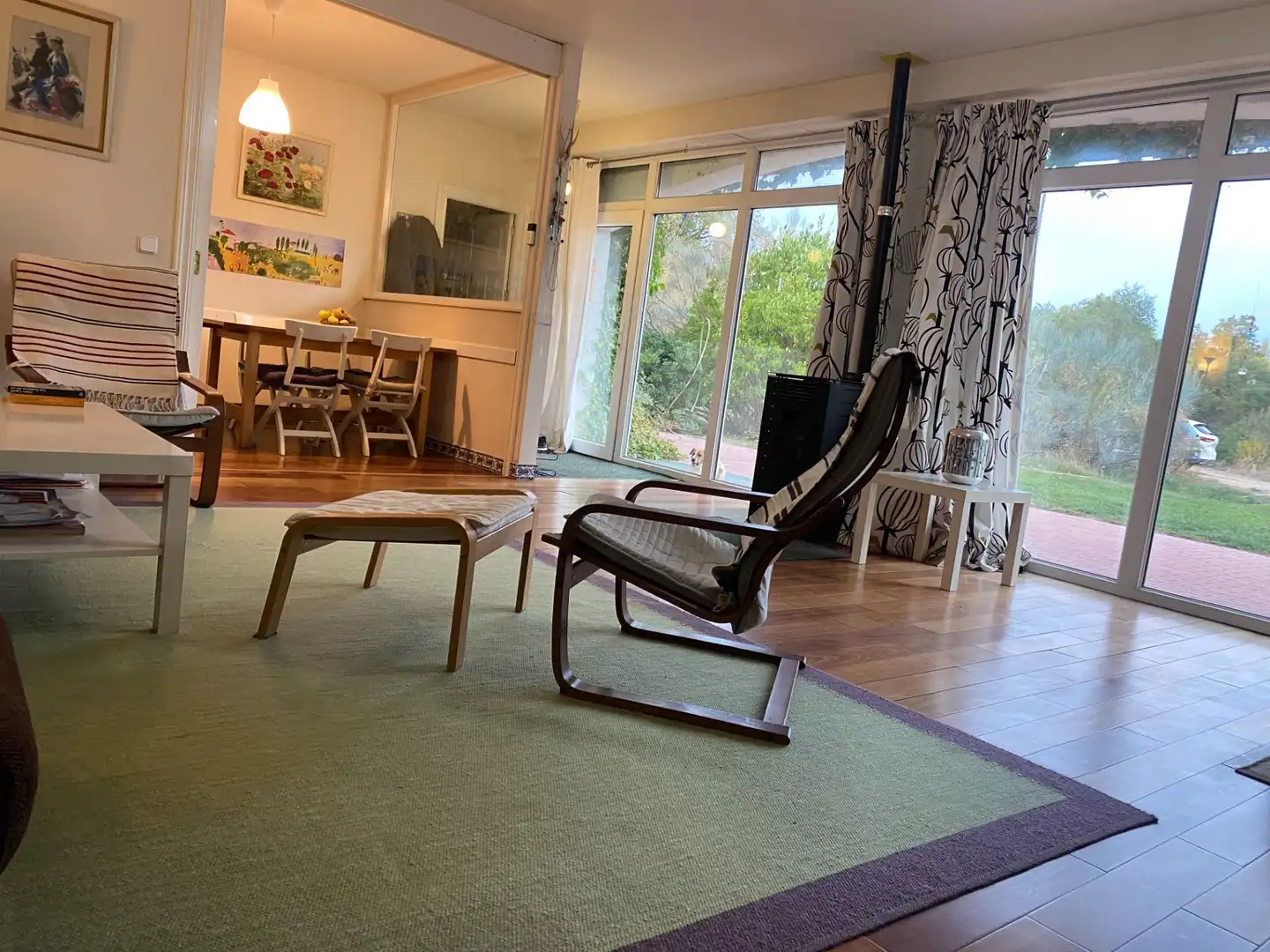 Sala d'estar de Finca rústica en venda en Valoria la Buena amb Jardí privat i Piscina