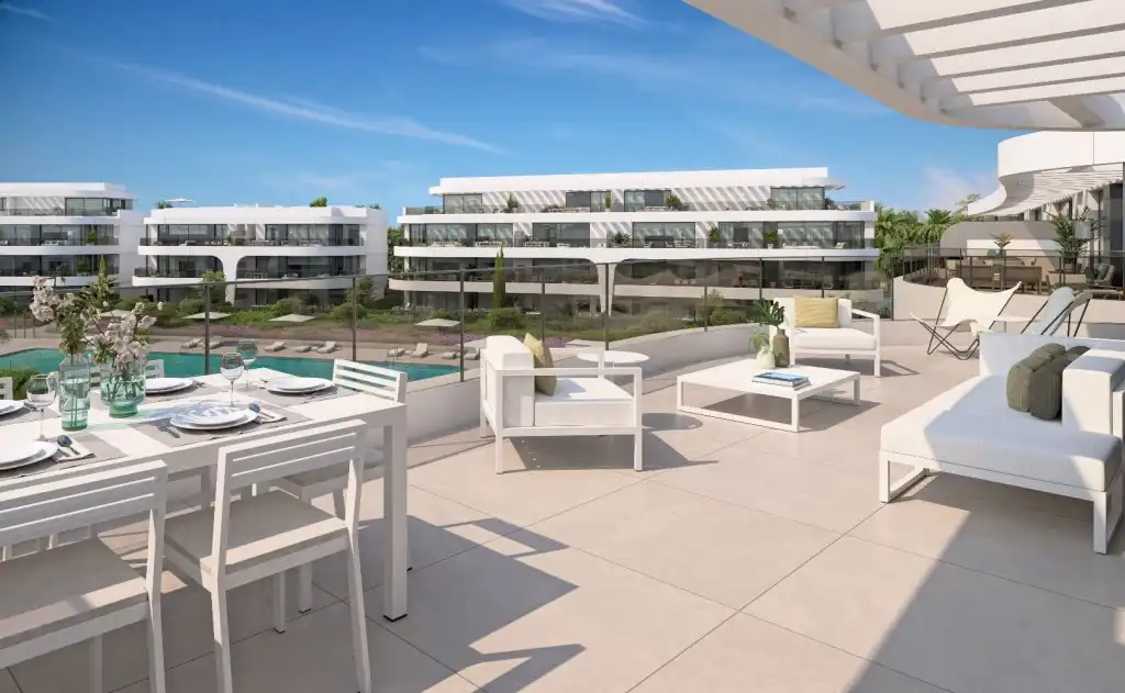 Terrace of Apartments for sale in Estepona  with Terrace and Community pool