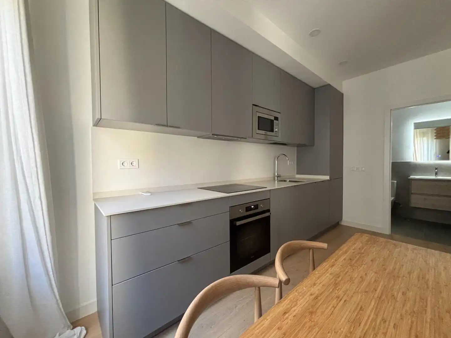 Kitchen of Flat for rent in Madrid  with Air Conditioner, Heating and Furnished