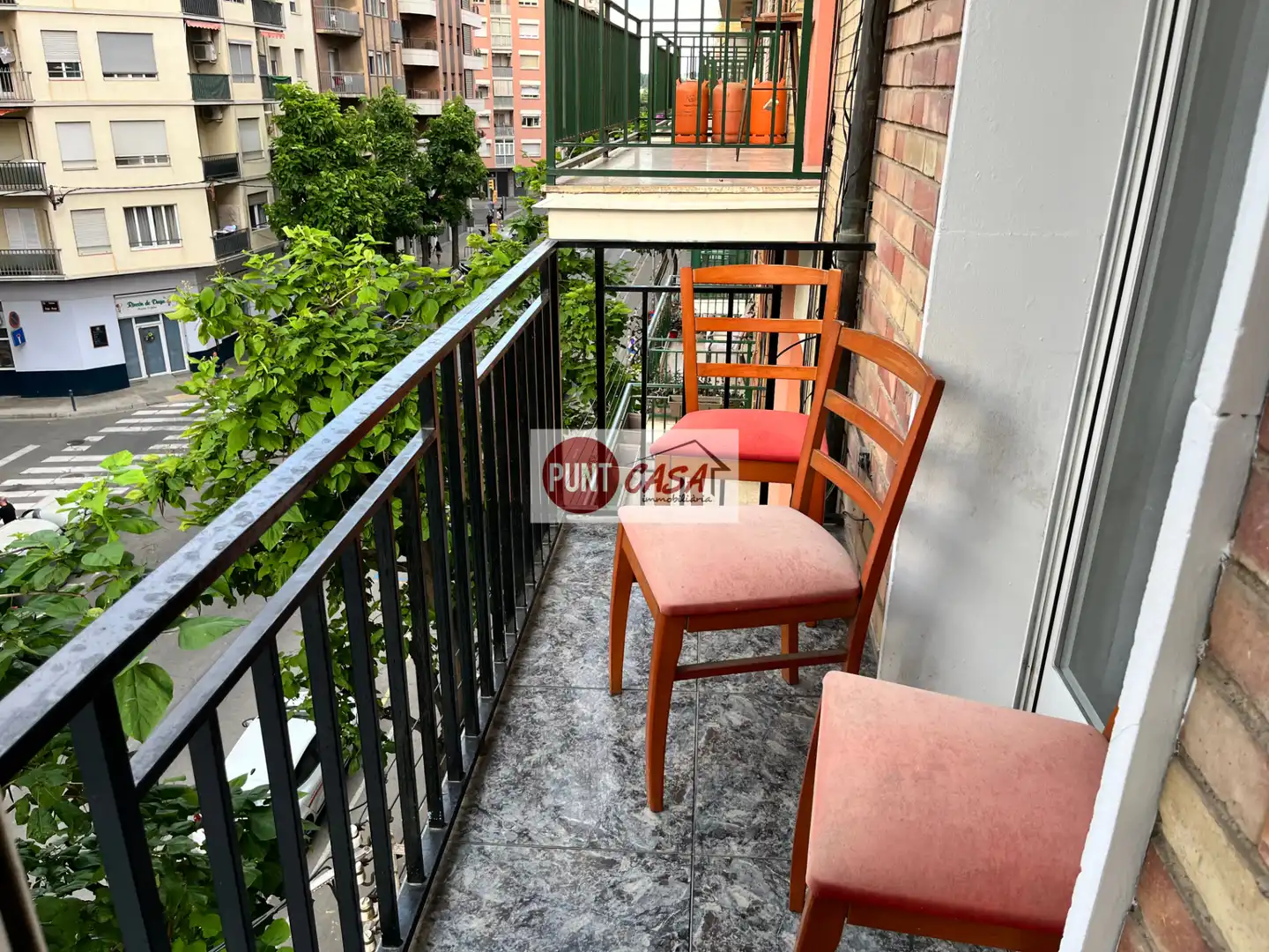 Terraza de Piso de alquiler en Lleida con Calefacción, Terraza y Amueblado