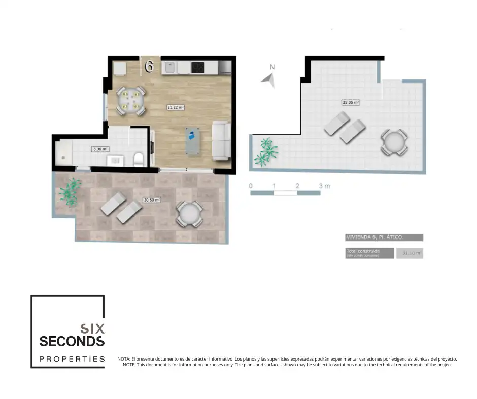 Penthouse mit Pool zum Verkauf in Centro, imagen 2