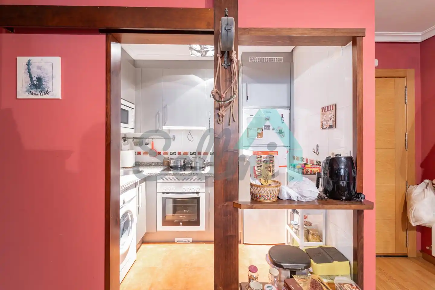 Cocina de Piso en venta en Somiedo con Calefacción, Parquet y Terraza