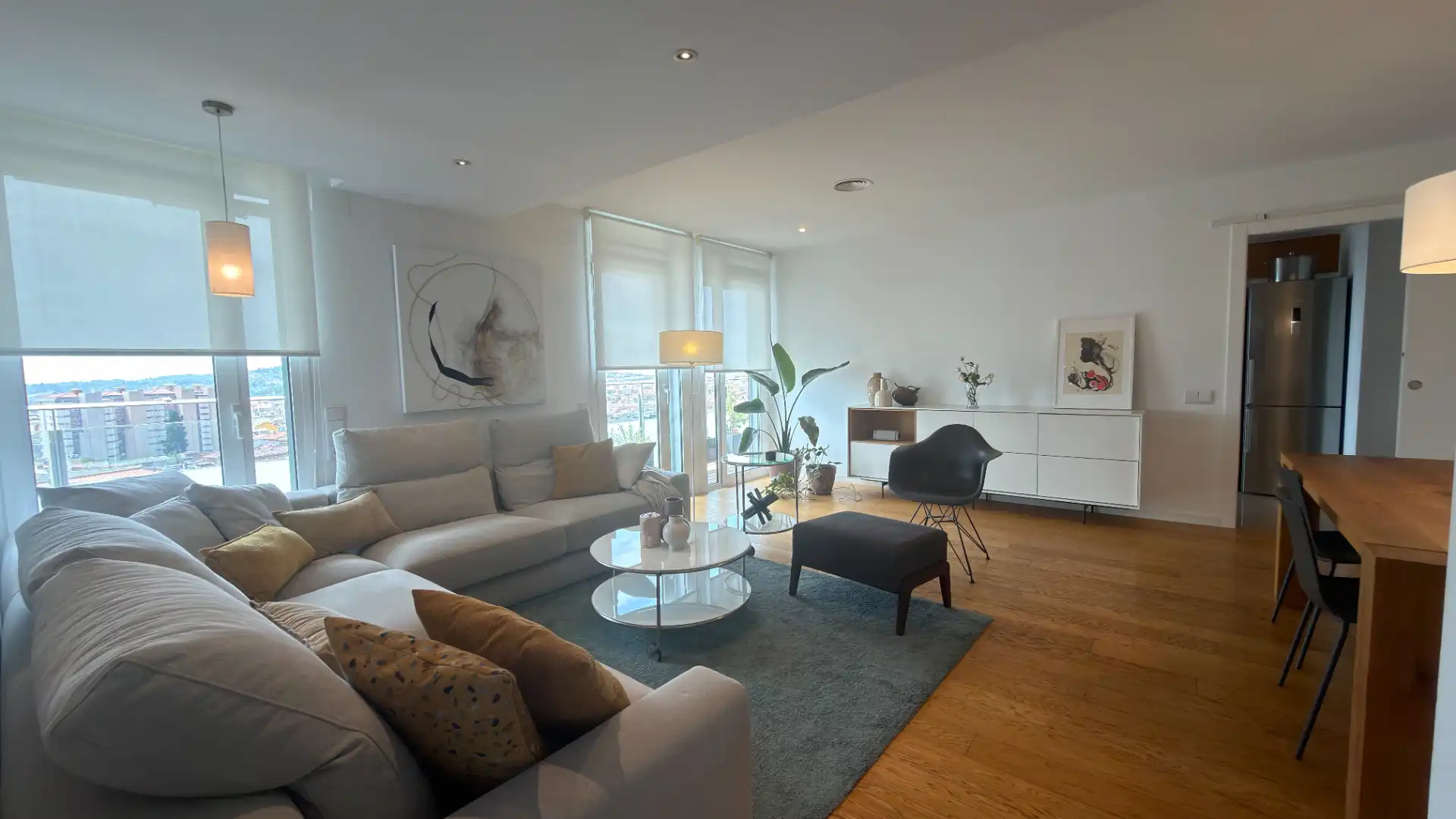 Living room of Flat for sale in Terrassa  with Air Conditioner, Heating and Parquet flooring