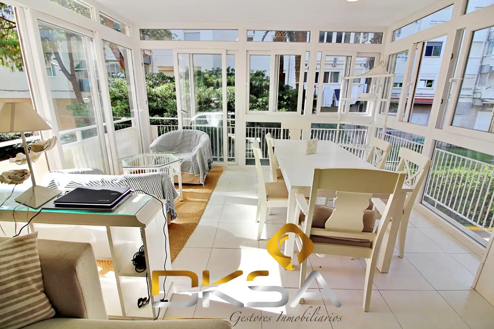 Exterior view of Flat for sale in Benicasim / Benicàssim  with Private garden, Terrace and Furnished