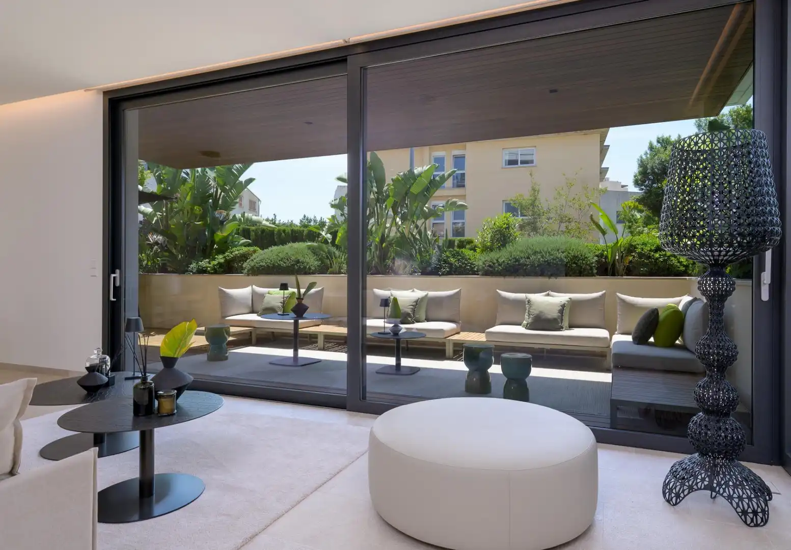Terrasse von Erdgeschoss zum Verkauf in  Palma de Mallorca mit Klimaanlage, Heizung und Privatgarten