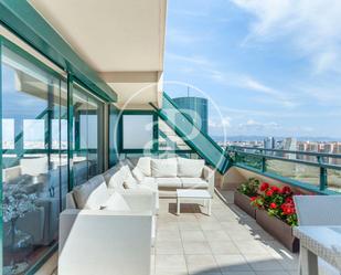 Terrace of Attic for sale in  Valencia Capital  with Air Conditioner, Heating and Private garden