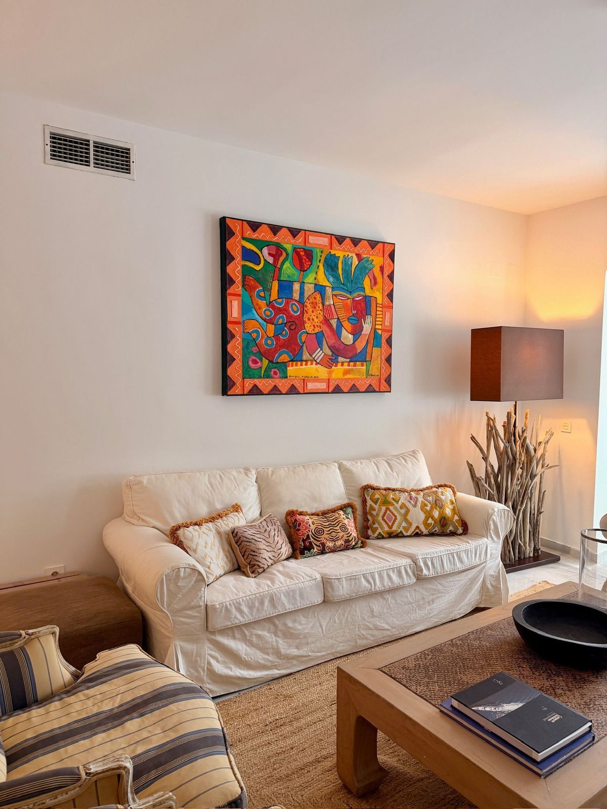 Living room of Planta baja for rent in Estepona  with Air Conditioner, Private garden and Terrace