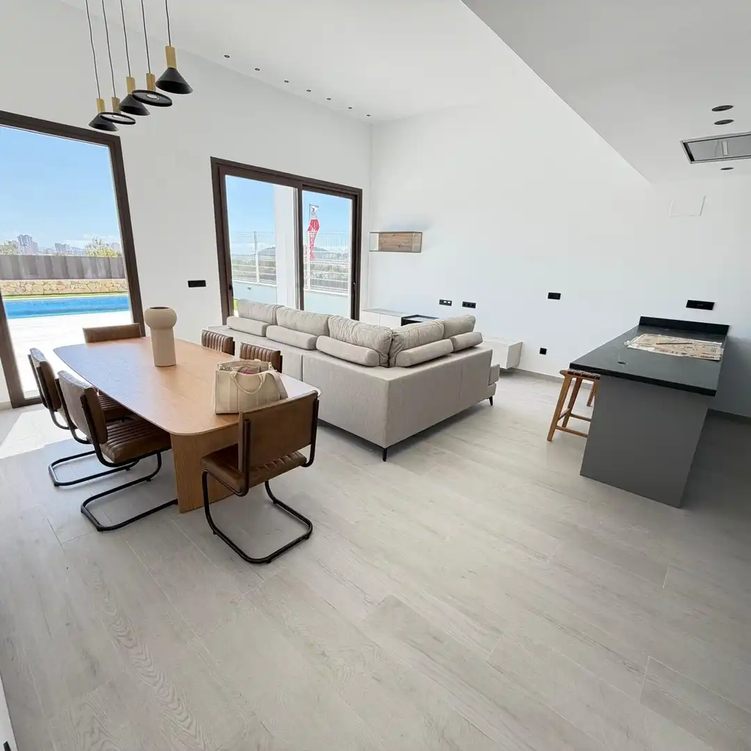 Sala de estar de Casa o chalet en venta en Alcosser con Aire acondicionado, Piscina y Amueblado