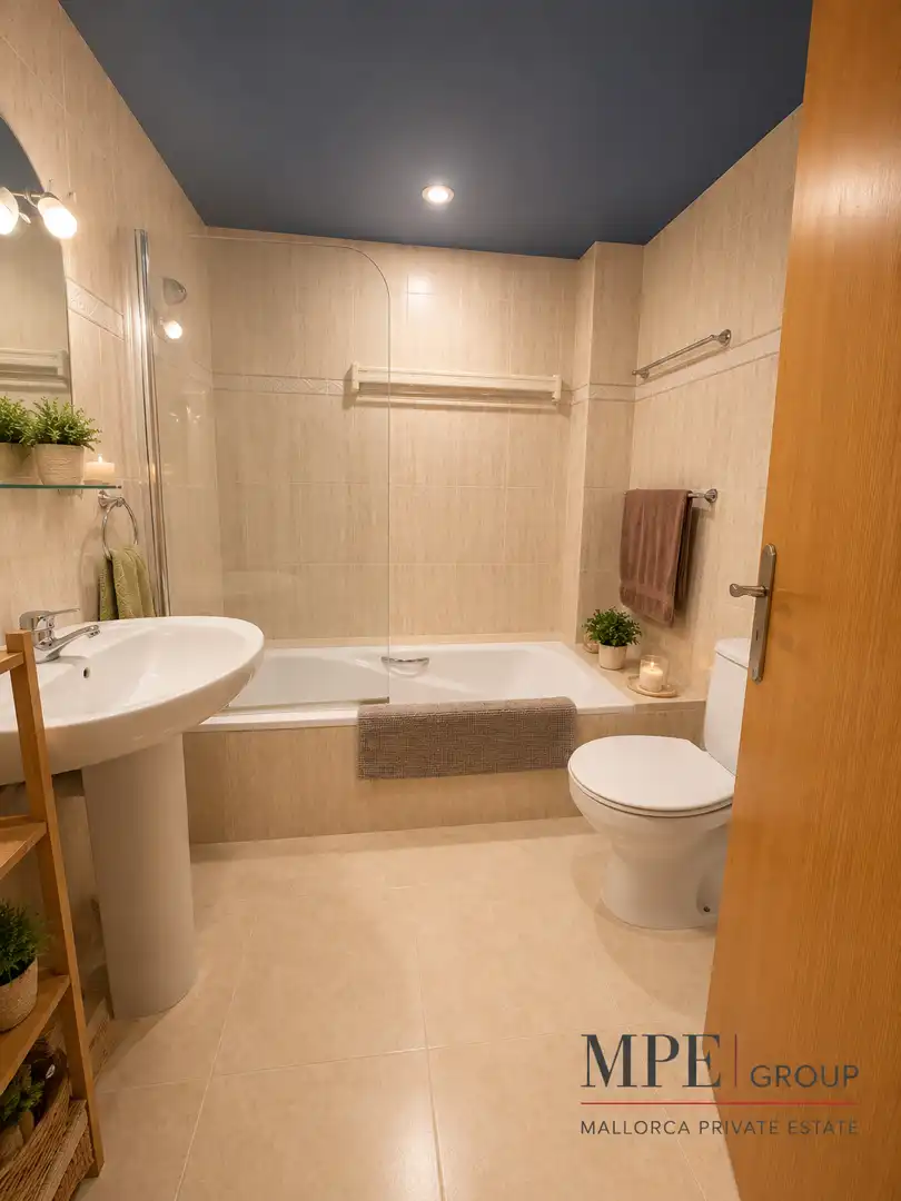 Baño de Apartamento en venta en Campanet con Aire acondicionado, Calefacción y Terraza