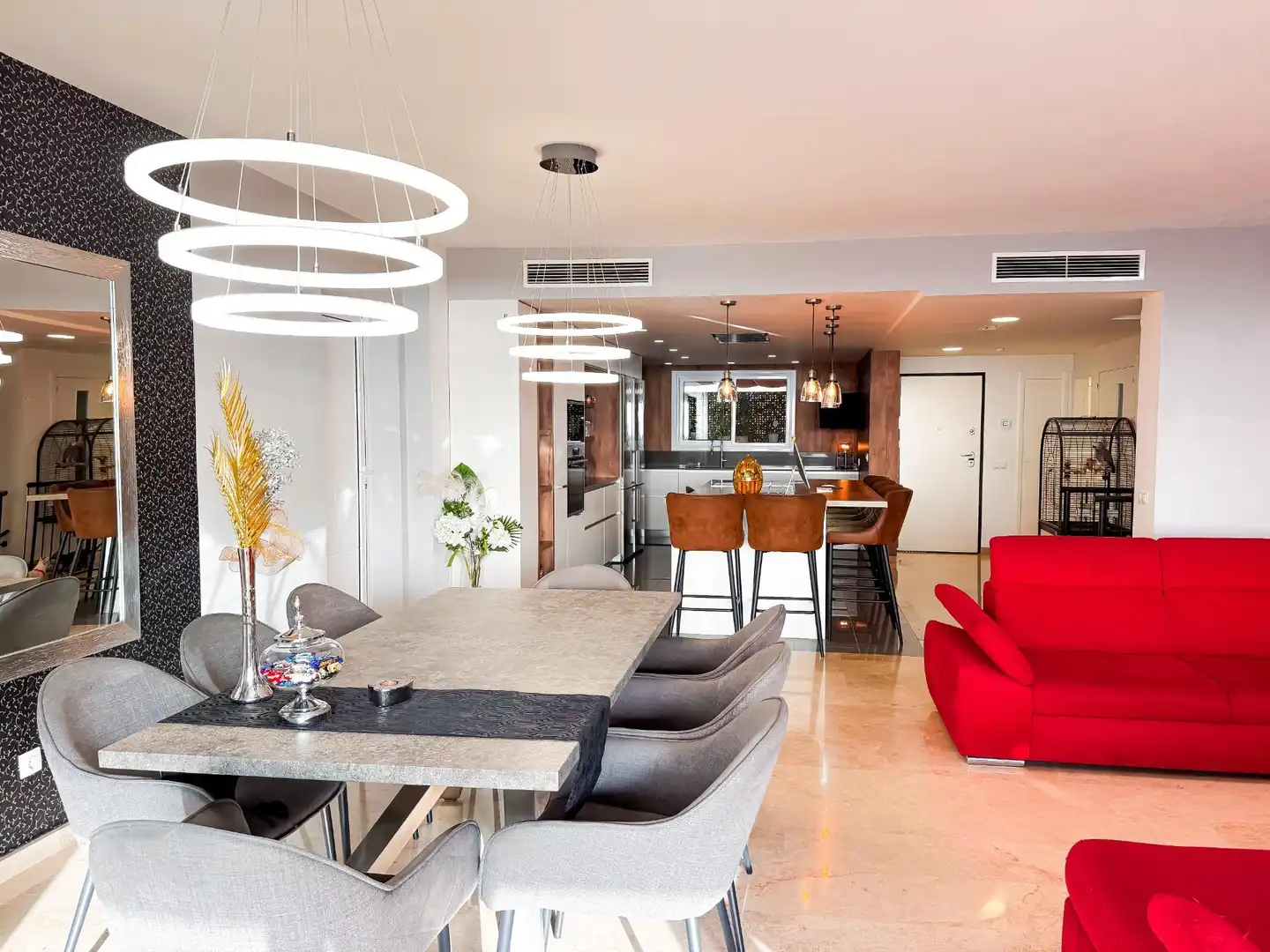 Dining room of Houses for sale in Santiago del Teide  with Air Conditioner, Private garden and Terrace