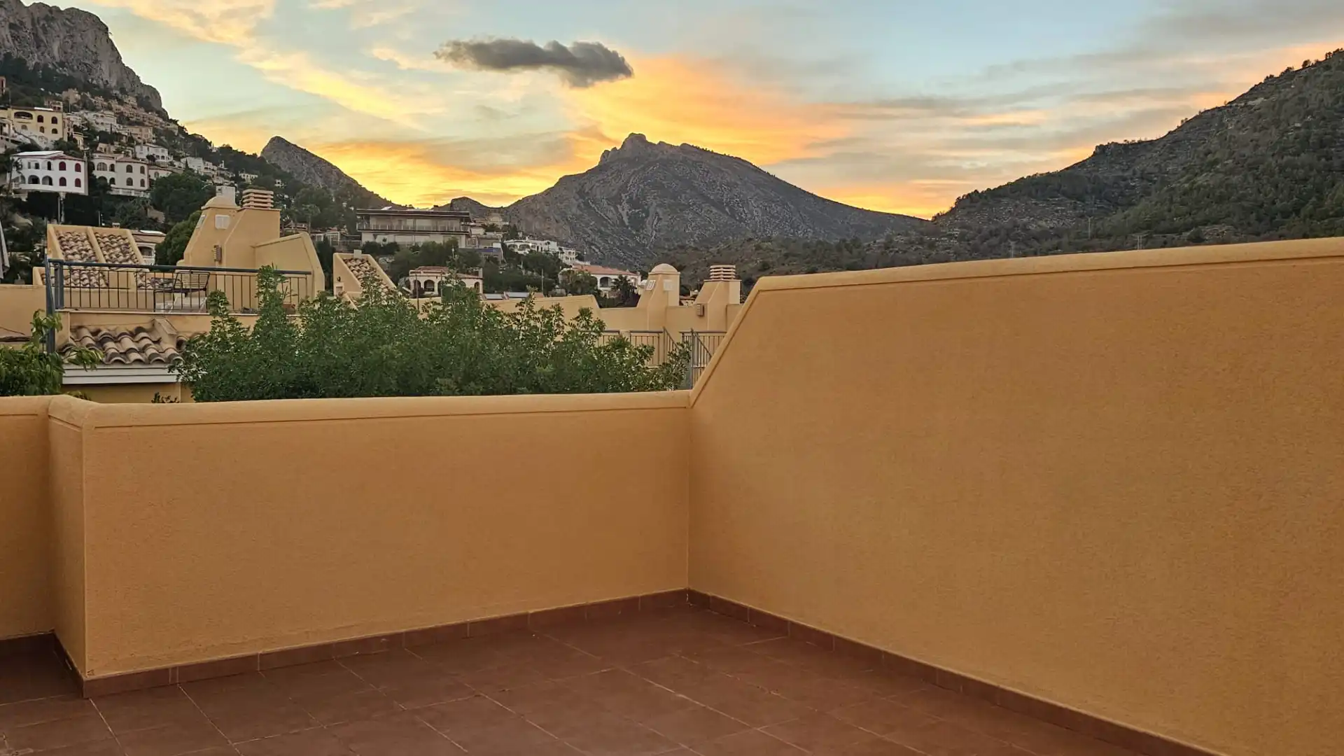 Terraza de Casa adosada en venta en Calpe / Calp con Aire acondicionado, Terraza y Amueblado