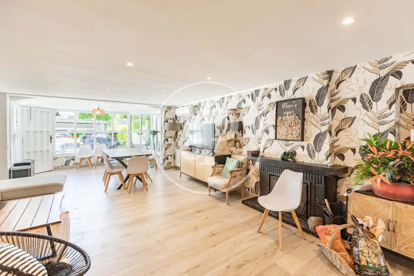 Wohnzimmer von Haus oder Chalet zum Verkauf in Pozuelo de Alarcón mit Klimaanlage, Heizung und Privatgarten