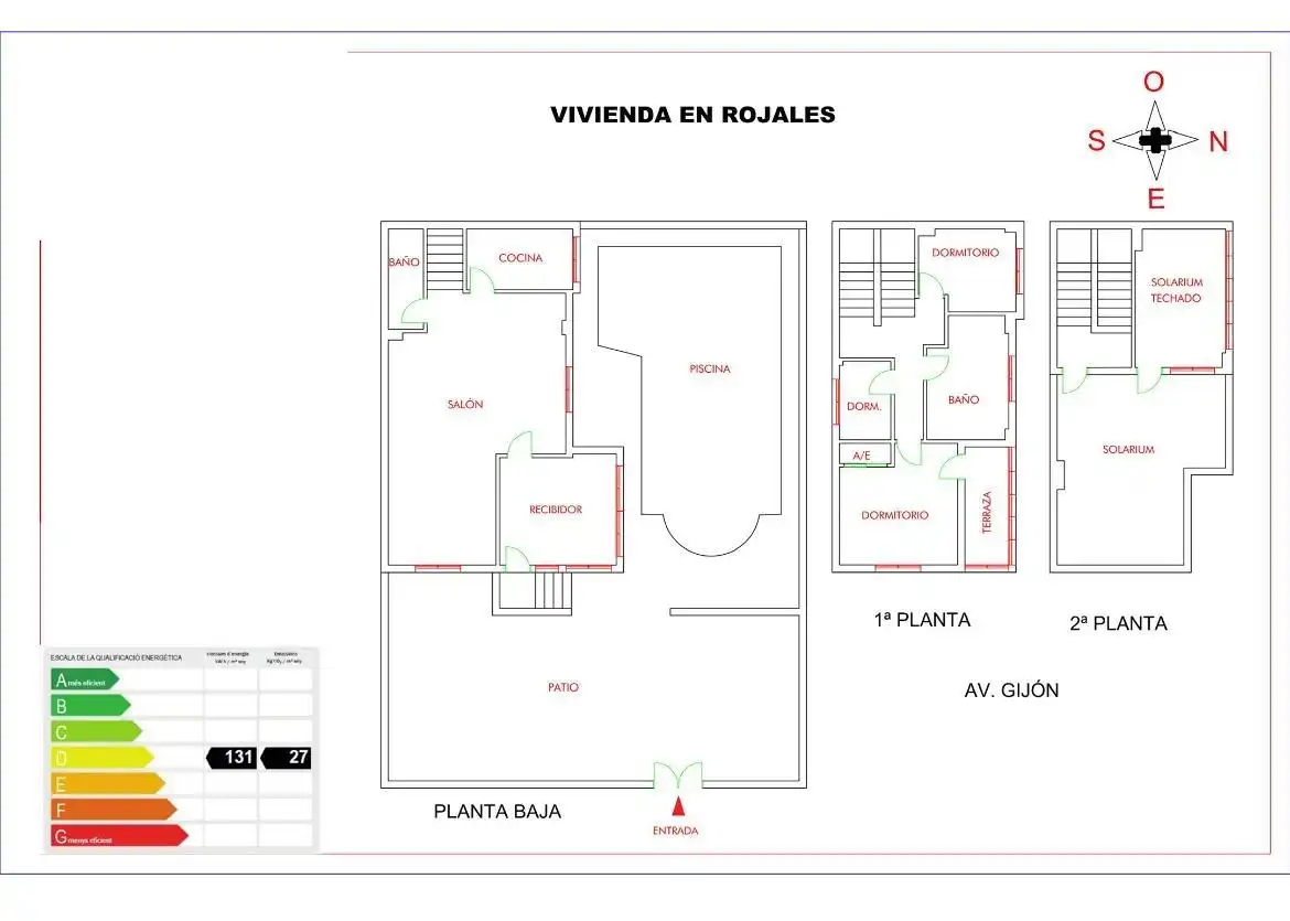 Dúplex amb piscina en venda a GIJON DE, imagen 29