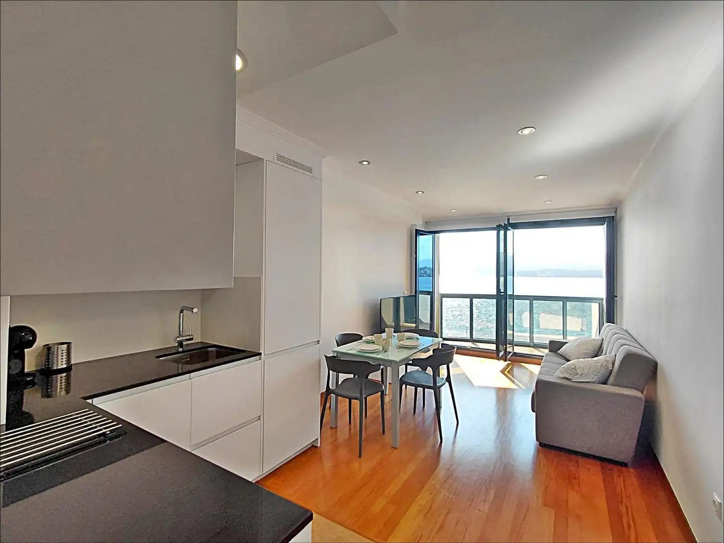 Sala de estar de Piso en venta en Rianxo con Terraza y Amueblado