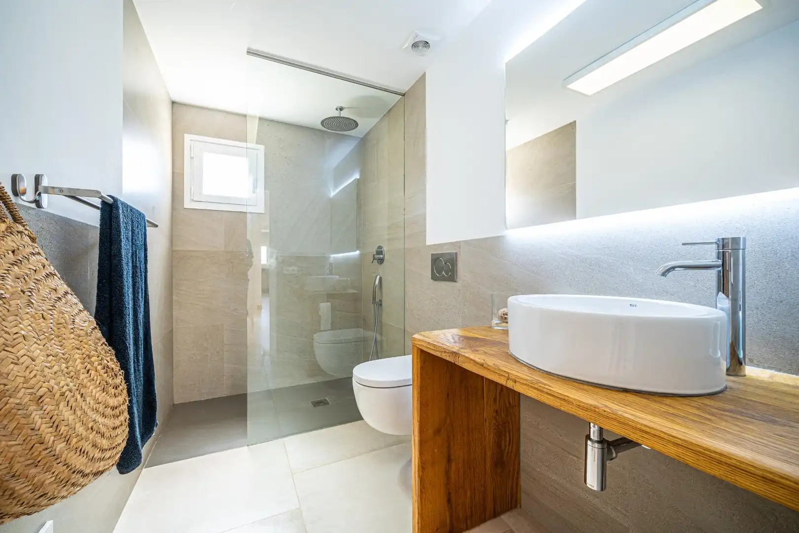 Bathroom of Houses for rent in Llucmajor  with Air Conditioner, Private garden and Terrace