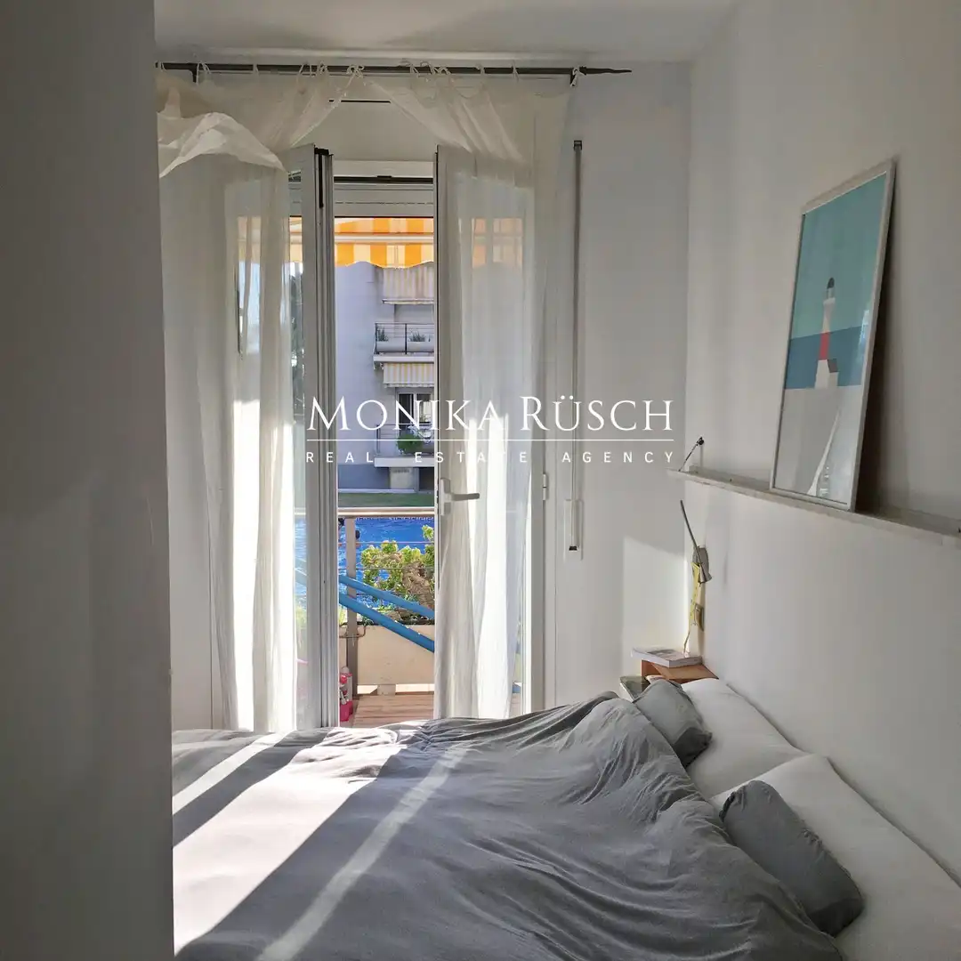 Bedroom of Flat for rent in Castelldefels  with Air Conditioner, Heating and Private garden