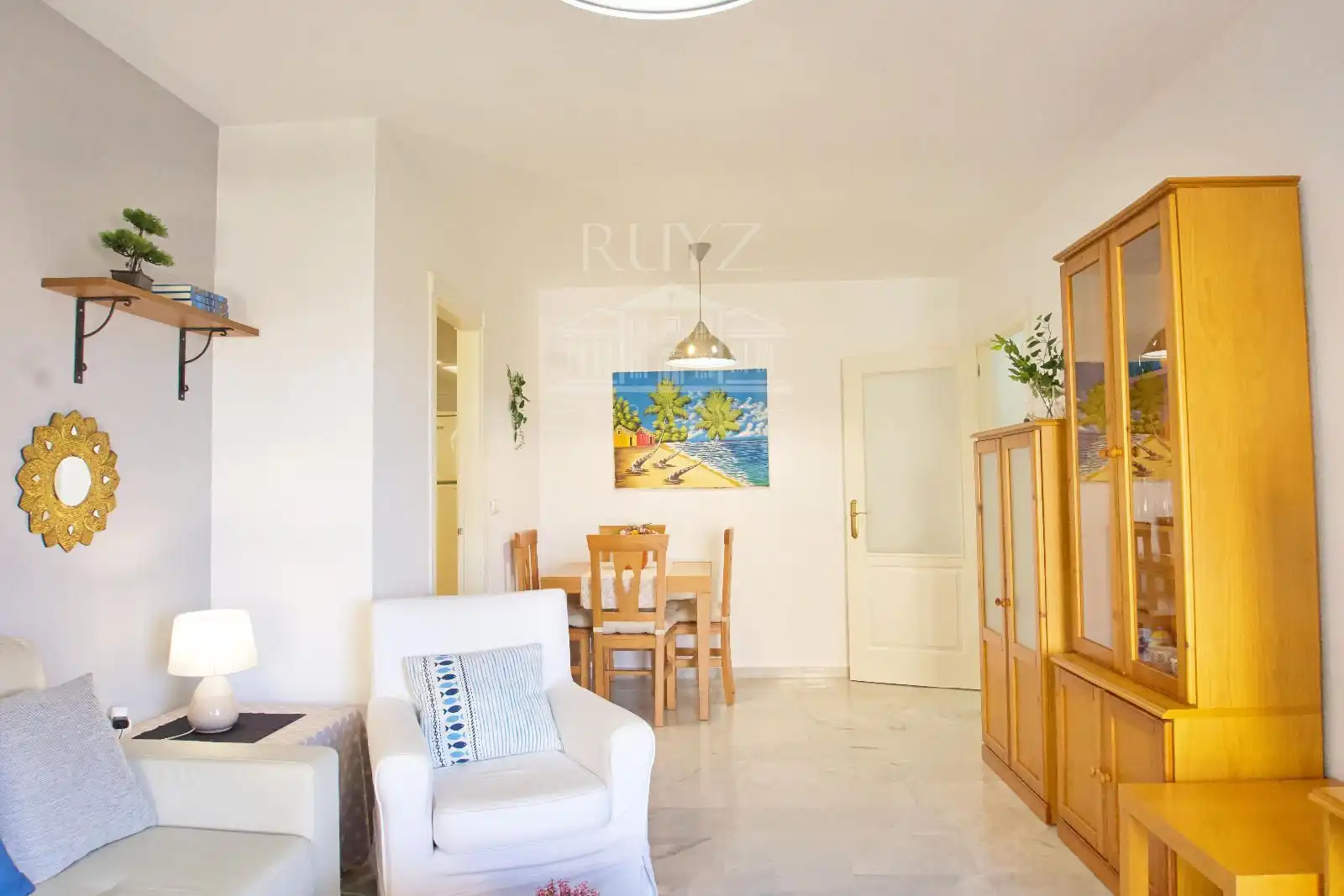 Wohnzimmer von Wohnung zur Miete in Salobreña mit Terrasse, Möbliert und Waschmaschine