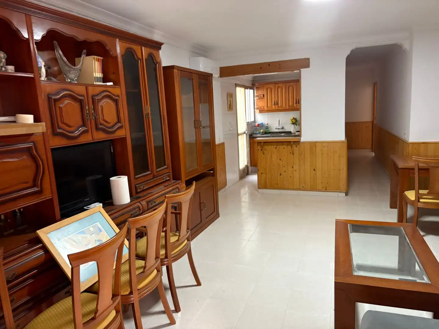 Sala de estar de Planta baja en venta en Vilallonga / Villalonga con Aire acondicionado, Amueblado y Horno