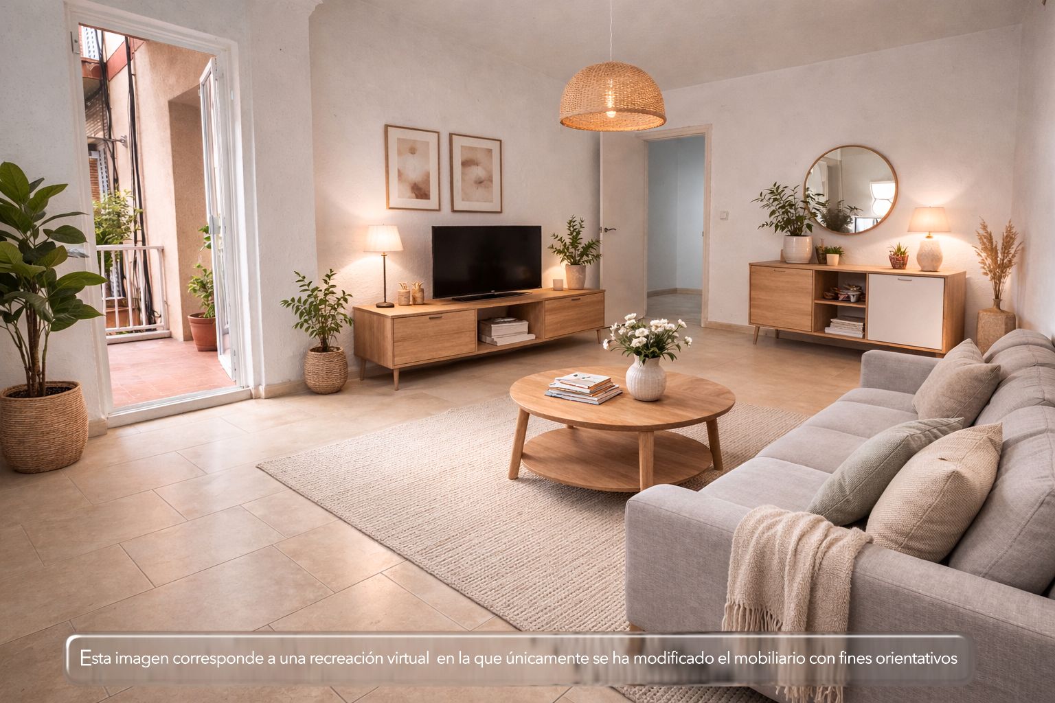 Wohnzimmer von Wohnung zum Verkauf in  Tarragona Capital mit Terrasse, Ofen und Balkon