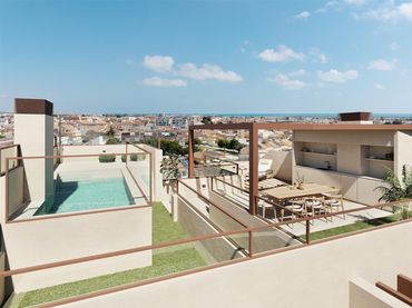 Bungalow amb piscina en venda a San Pedro del Pinatar ciudad