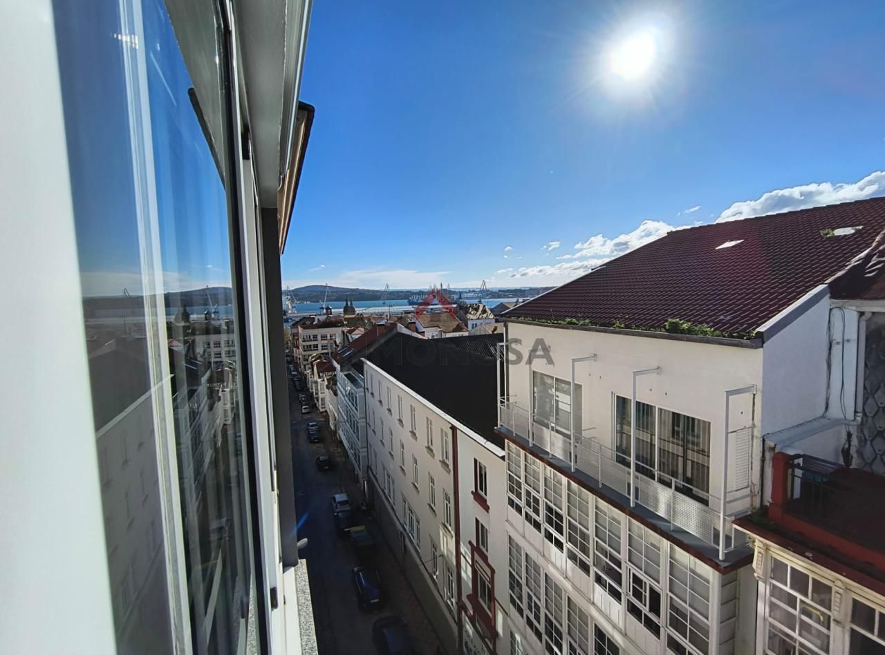 Exterior view of Flat for sale in Ferrol  with Heating, Parquet flooring and Furnished