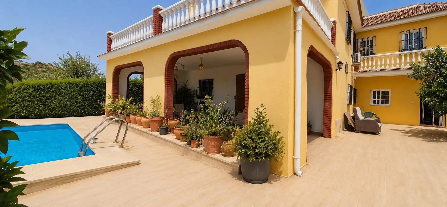 Terraza de Casa o chalet en venta en Málaga con Aire acondicionado, Jardín privado y Terraza
