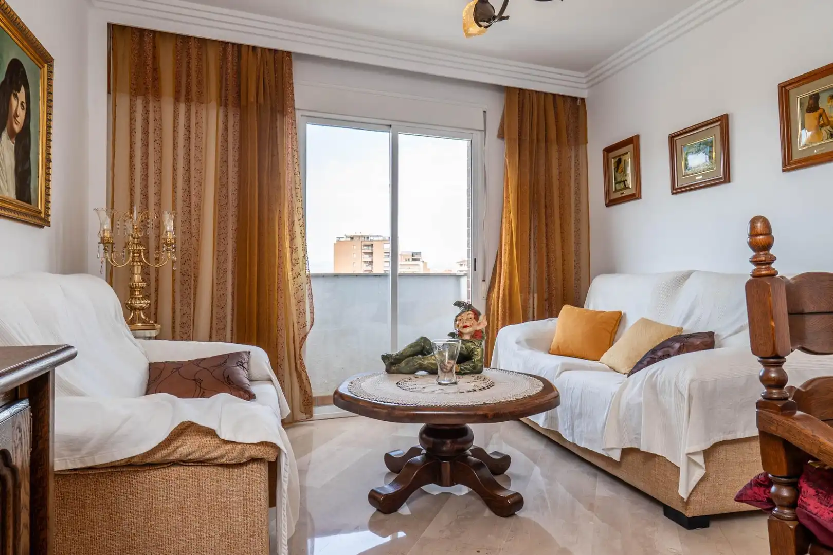 Bedroom of Flat for sale in Granada  with Air Conditioner, Heating and Terrace