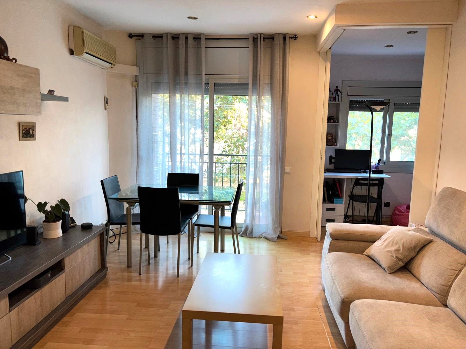 Sala de estar de Piso en venta en Sant Adrià de Besòs con Aire acondicionado, Calefacción y Parquet