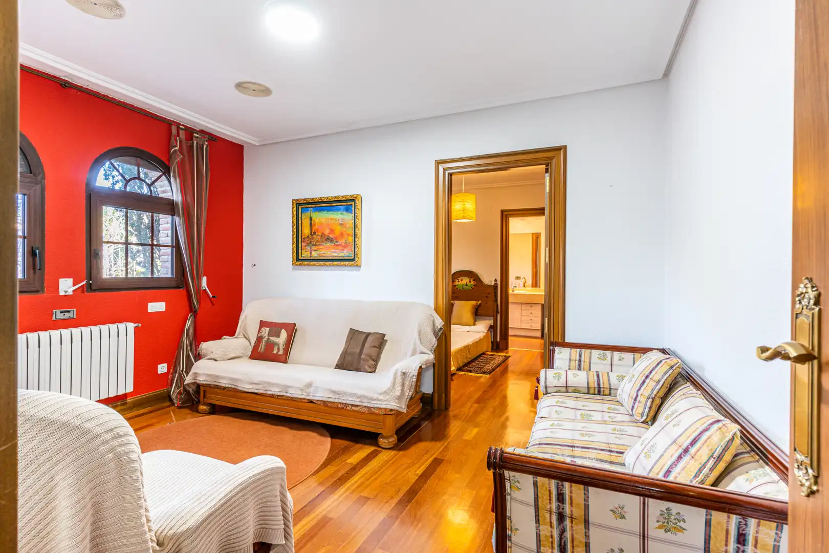 Sala de estar de Casa o chalet en venta en Las Rozas de Madrid con Aire acondicionado, Calefacción y Jardín privado