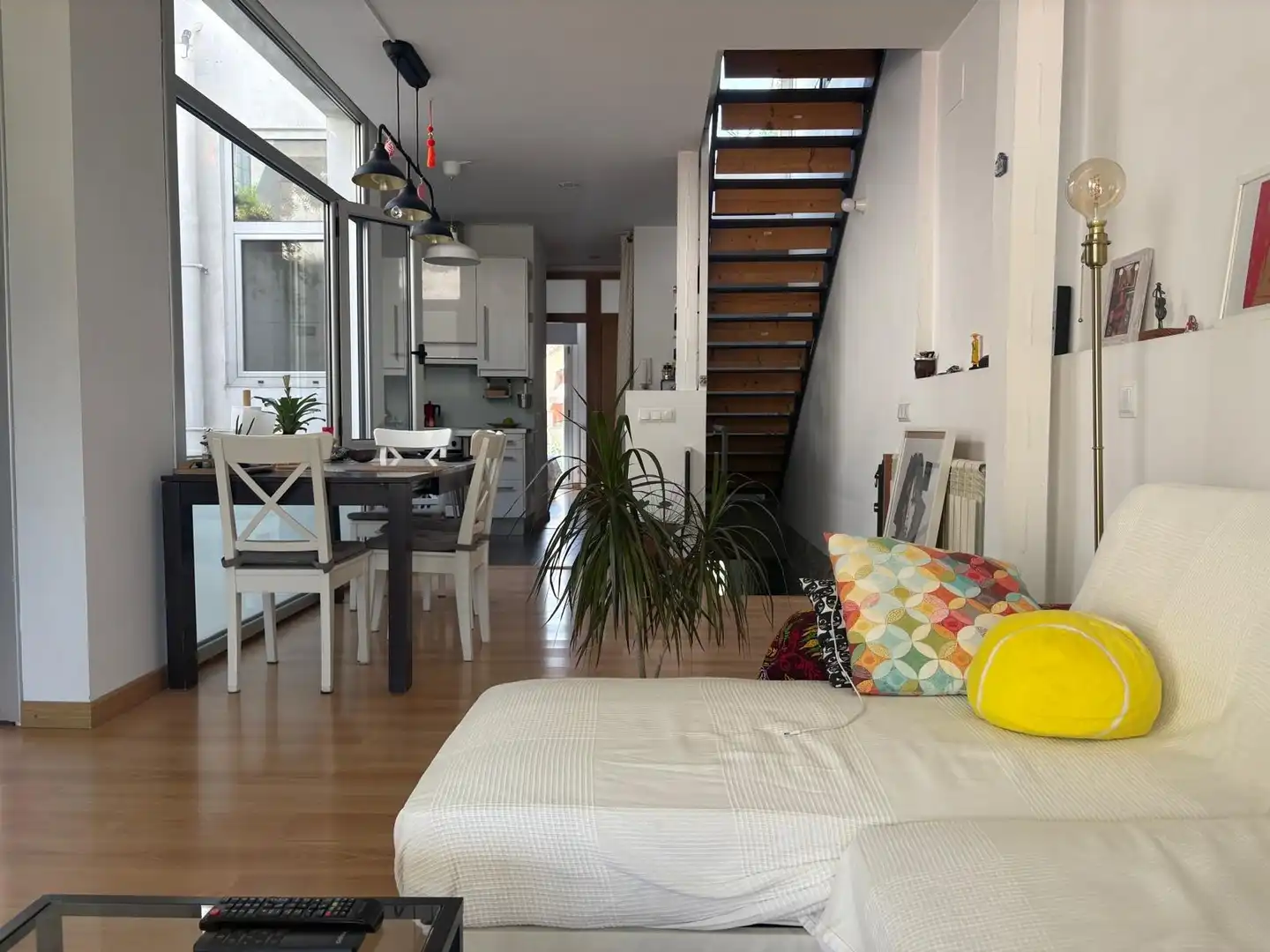 Sala d'estar de Casa o xalet en venda en La Garriga amb Calefacció, Parquet i Terrassa