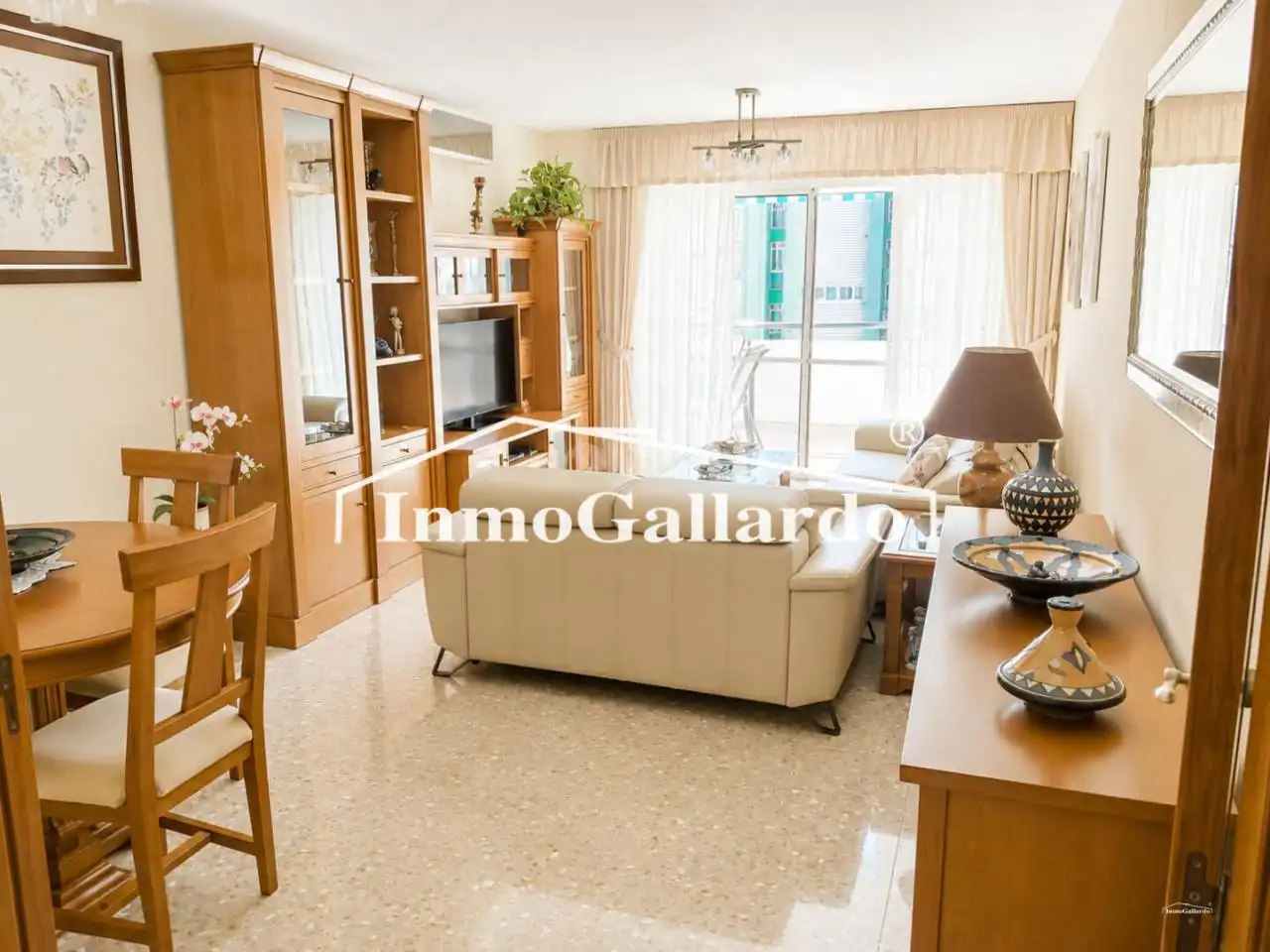 Sala de estar de Piso de alquiler en Málaga con Aire acondicionado, Terraza y Amueblado
