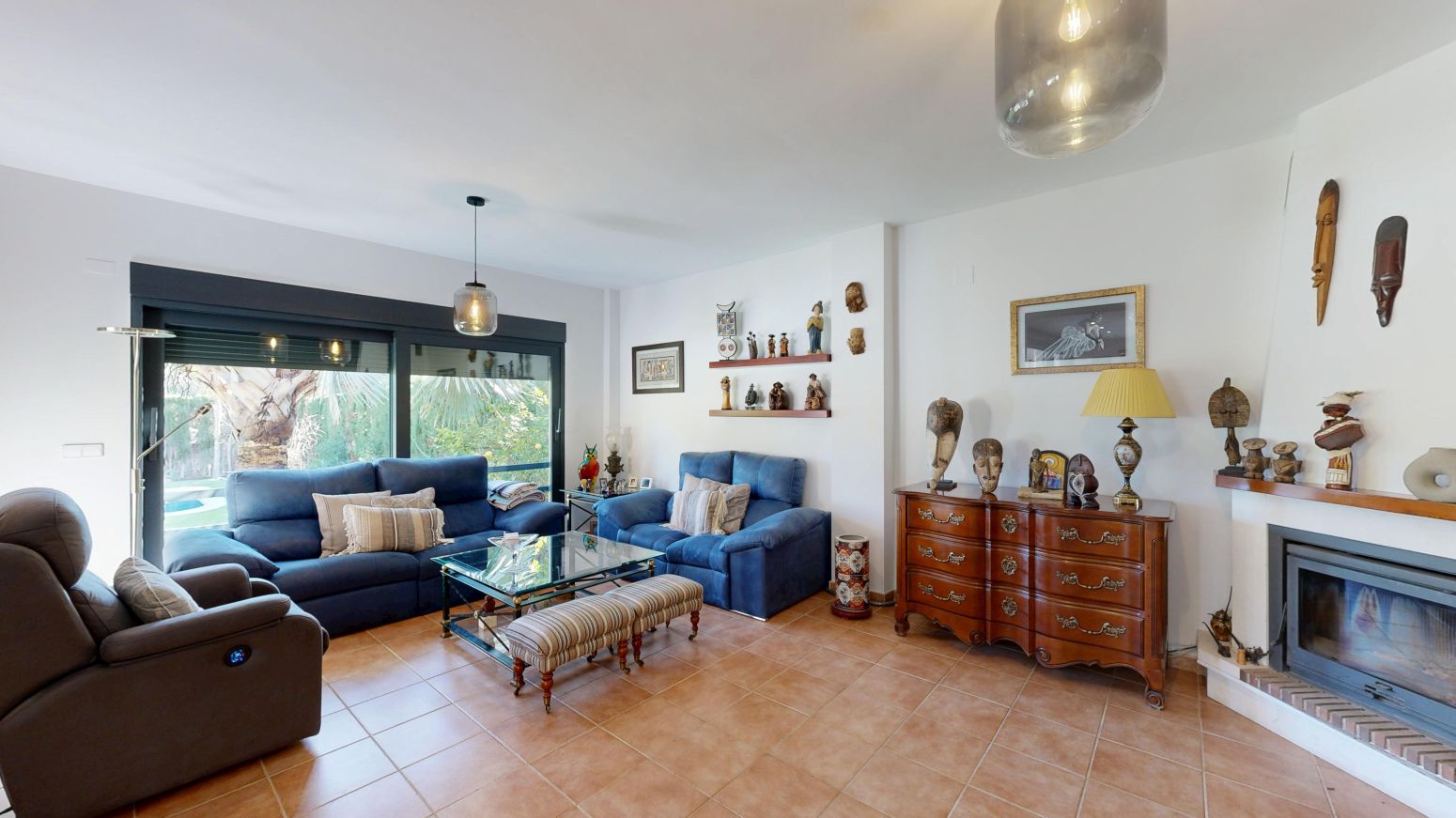 Sala de estar de Casa o chalet en venta en  Murcia Capital con Aire acondicionado, Calefacción y Jardín privado