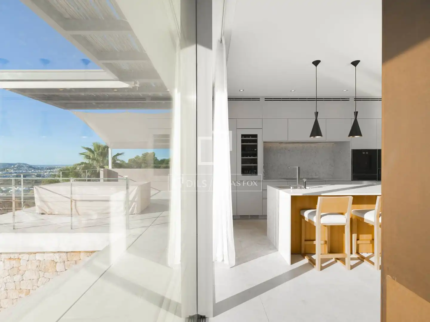 Cocina de Casa o chalet en venta en Santa Eulària des Riu con Aire acondicionado, Jardín privado y Terraza