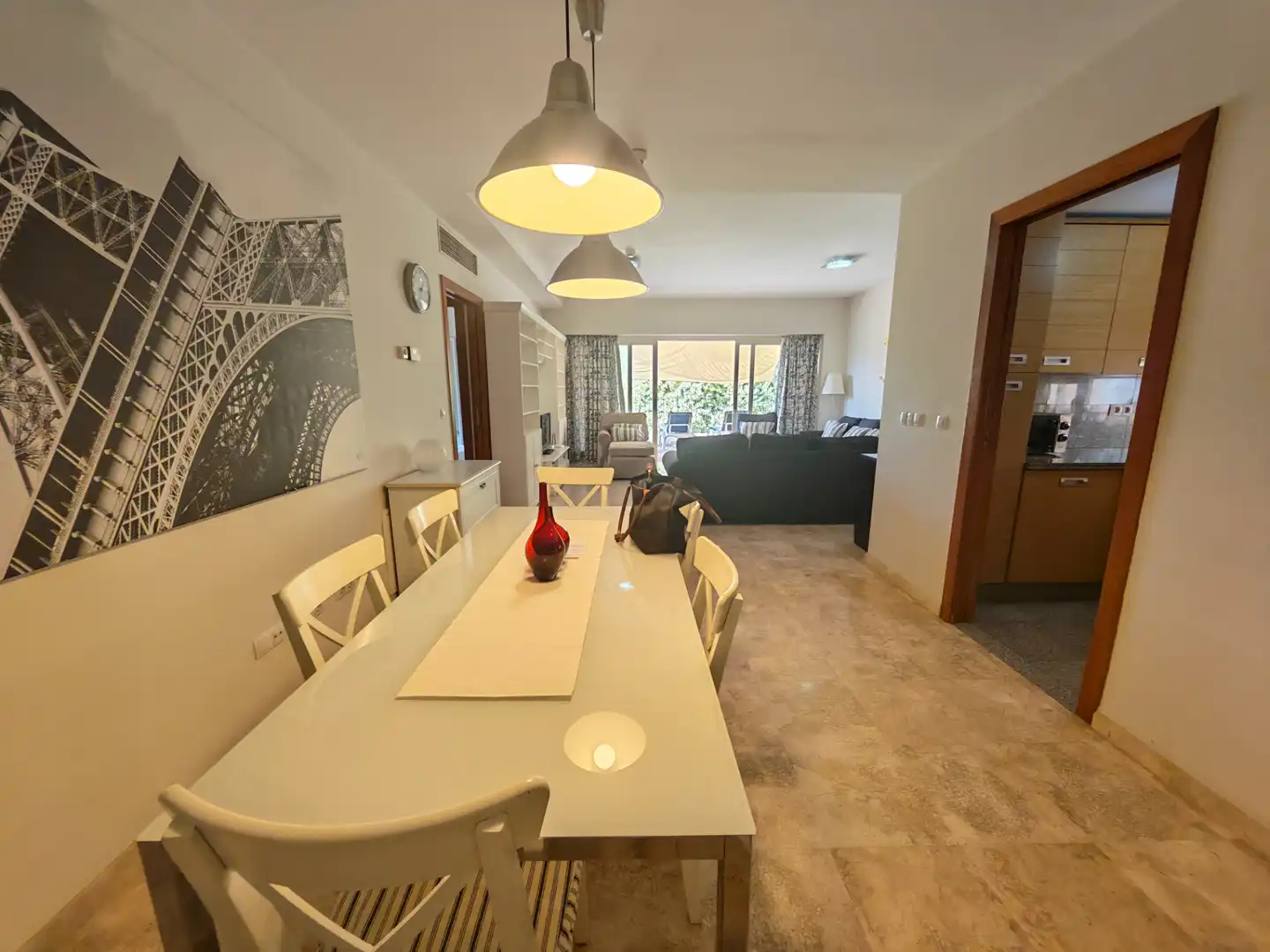 Dining room of Flat for rent in Alhaurín de la Torre  with Air Conditioner, Heating and Private garden