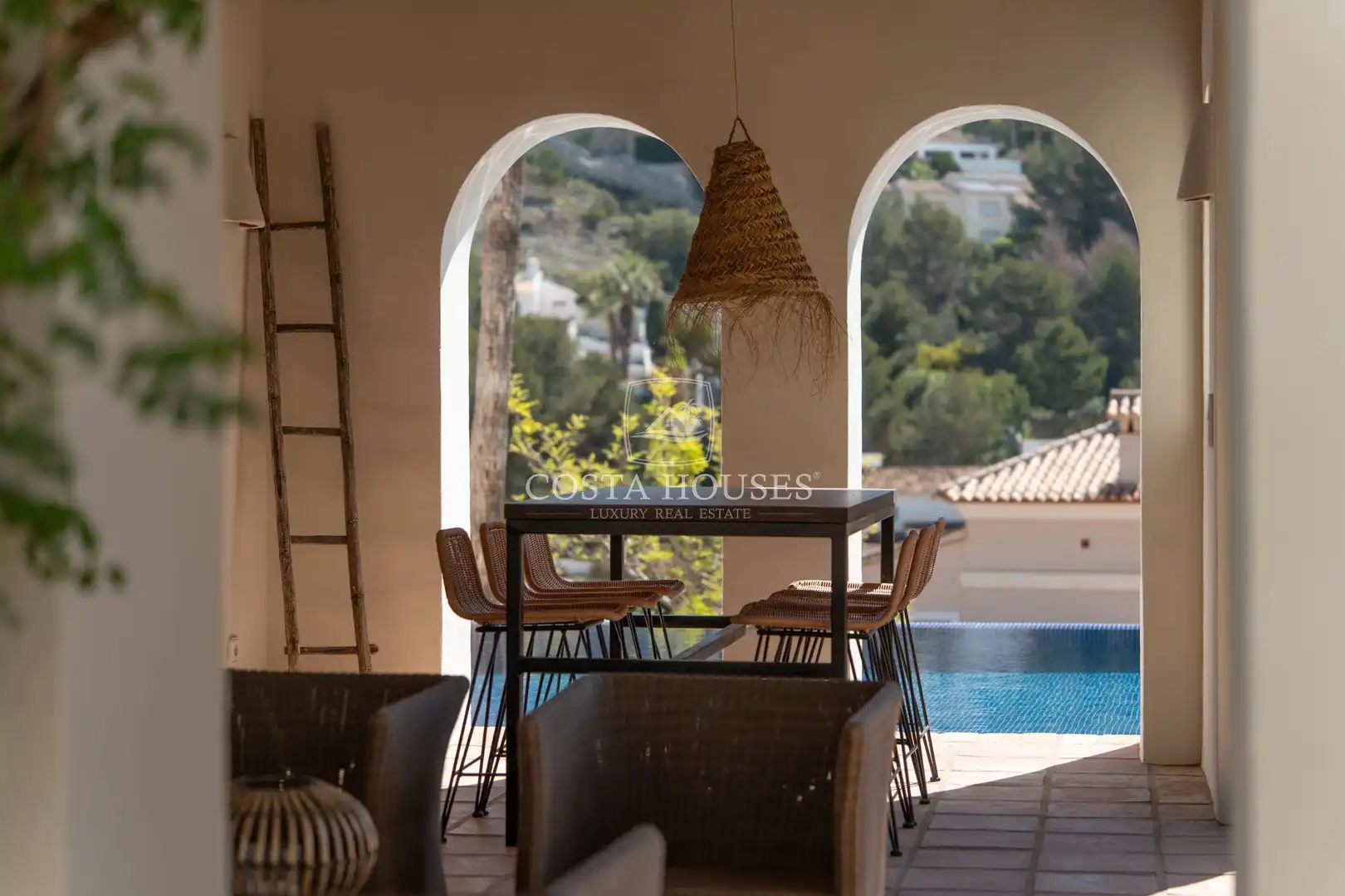 Terrassa de Casa o xalet en venda en Moraira amb Aire condicionat, Calefacció i Jardí privat