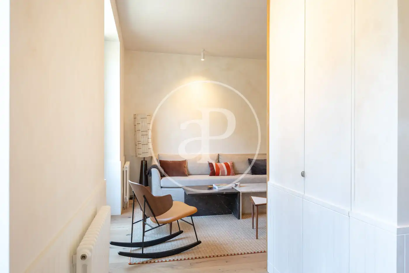 Sala de estar de Piso en venta en Barcelona con Aire acondicionado, Calefacción y Amueblado