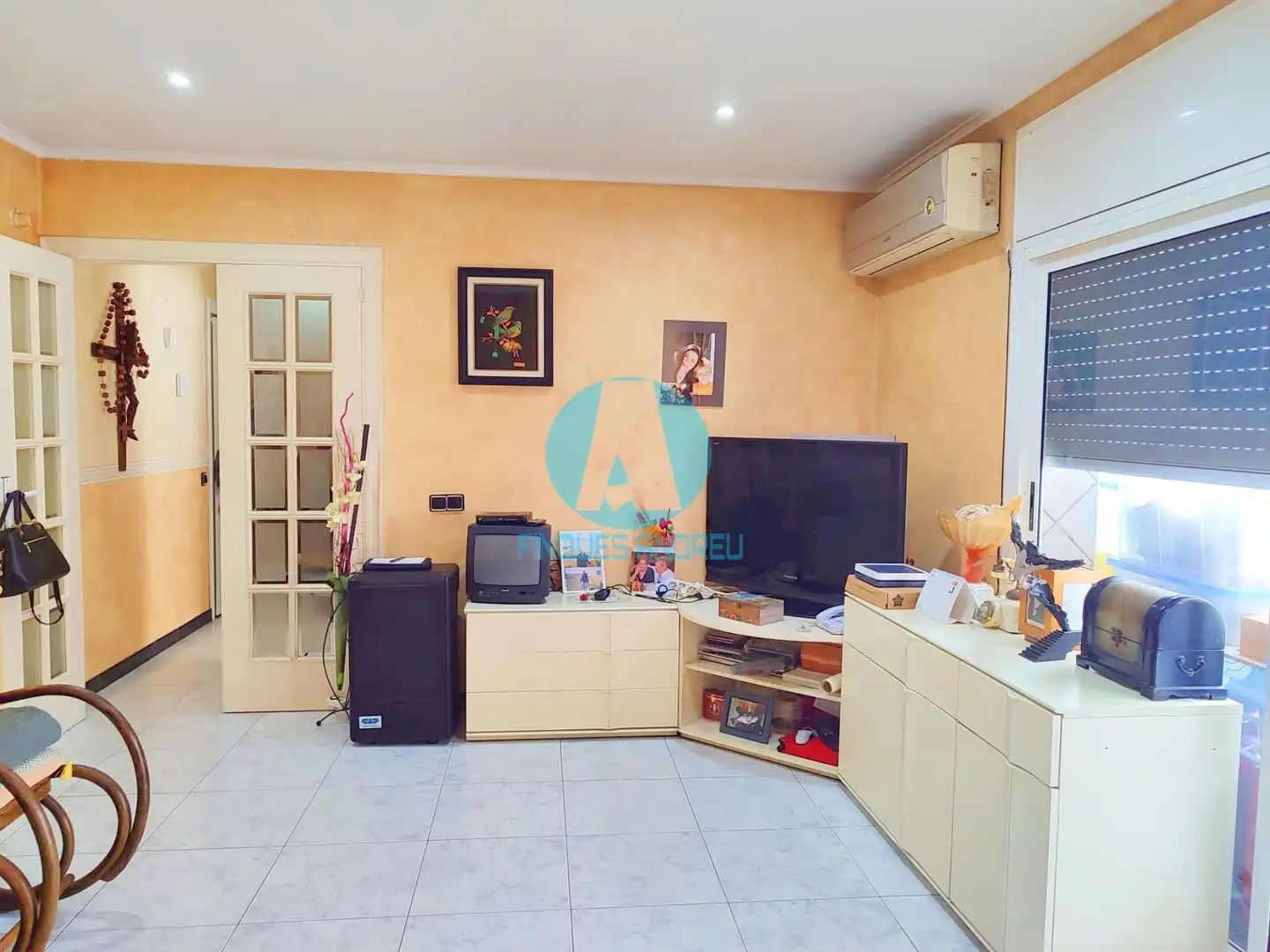 Sala de estar de Piso en venta en Mataró con Aire acondicionado, Calefacción y Terraza