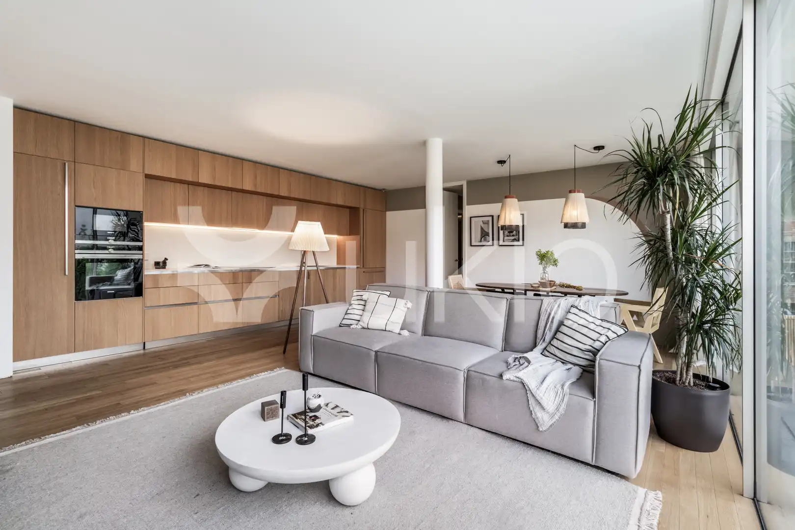 Sala de estar de Apartamento de alquiler en Madrid con Aire acondicionado, Amueblado y Horno