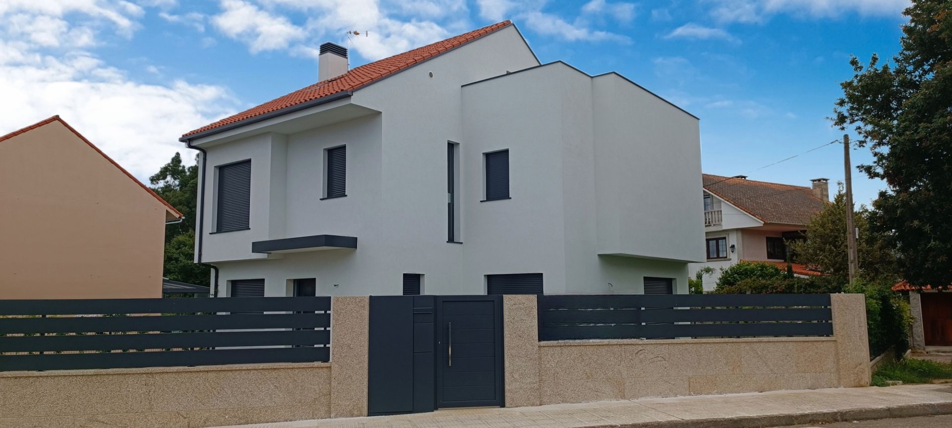 Exterior view of House or chalet for sale in Baiona  with Heating, Private garden and Terrace