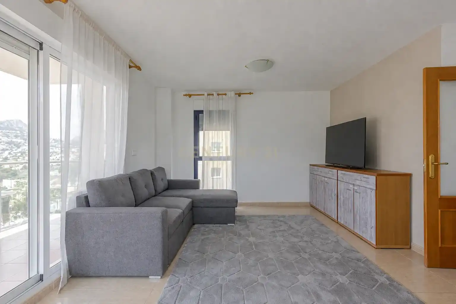 Sala de estar de Apartamento en venta en Calpe / Calp con Aire acondicionado, Piscina y Lavadora