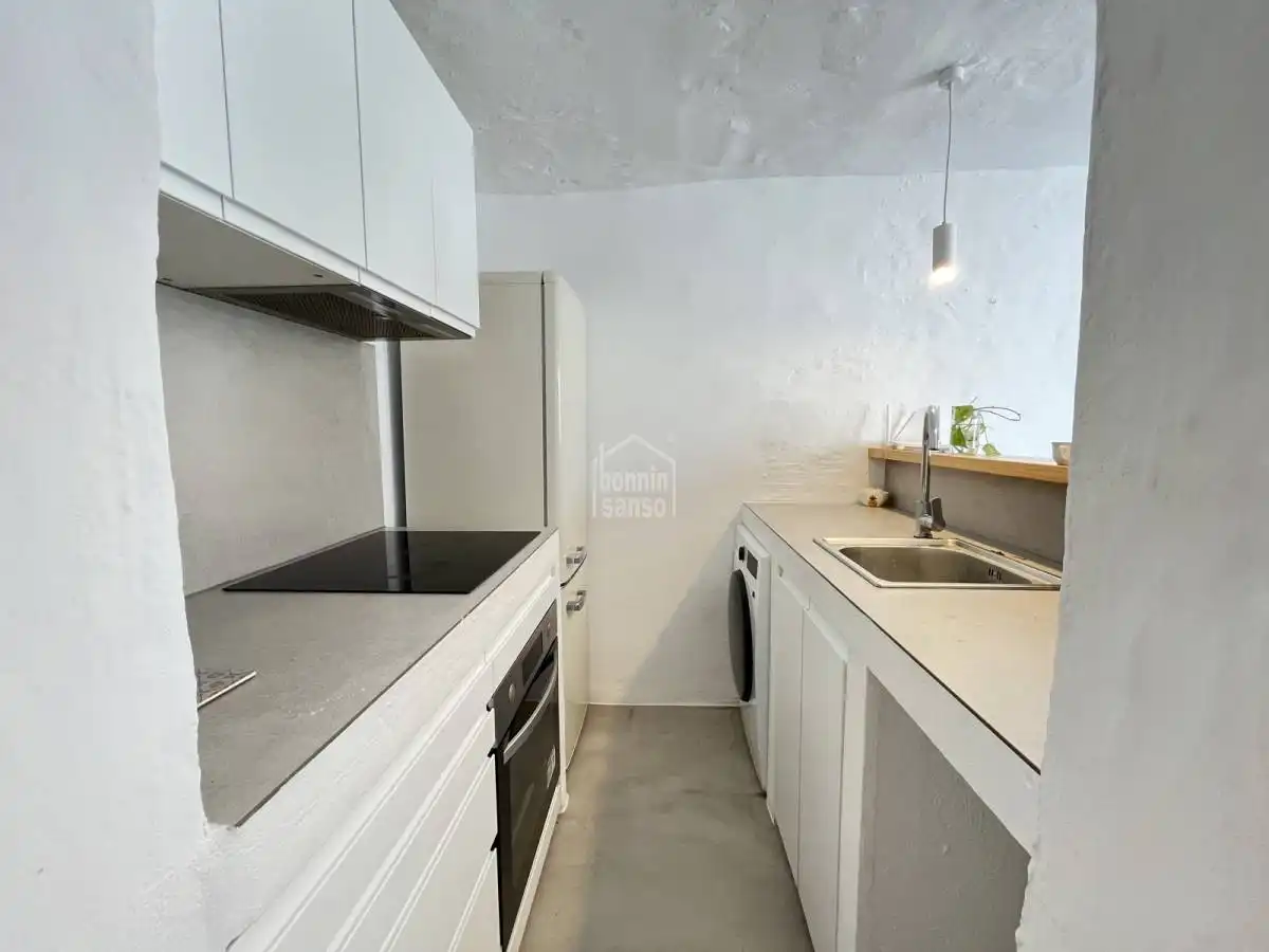 Cocina de Apartamento en venta en Sant Lluís con Terraza