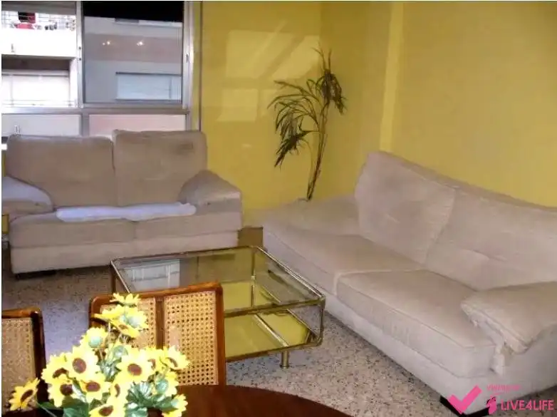 Wohnzimmer von Wohnung zur Miete in Valencia mit Klimaanlage, Heizung und Möbliert