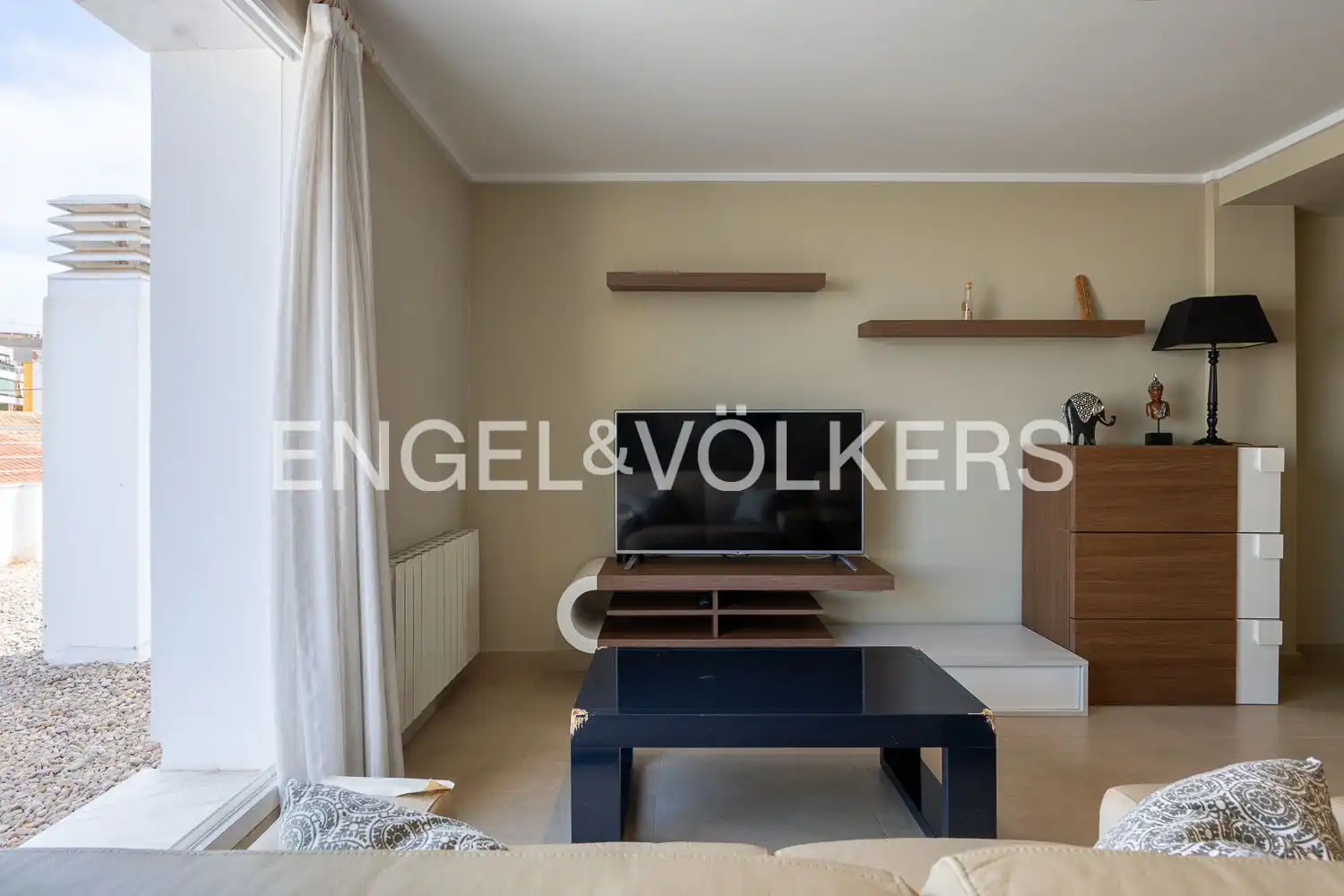 Sala de estar de Casa adosada en venta en Carcaixent con Aire acondicionado, Calefacción y Terraza