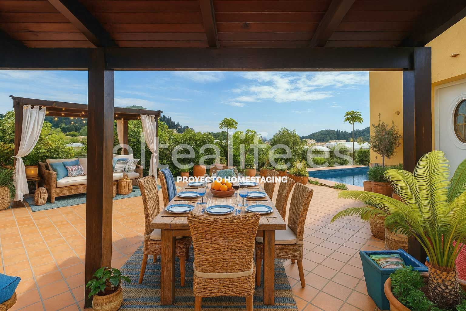 Terrace of Country house for sale in Altea  with Air Conditioner, Private garden and Terrace