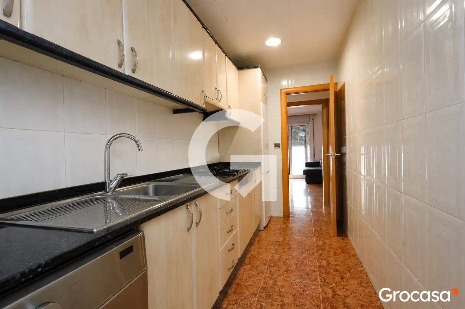 Küche von Wohnung zum Verkauf in Sant Boi de Llobregat mit Klimaanlage, Heizung und Möbliert