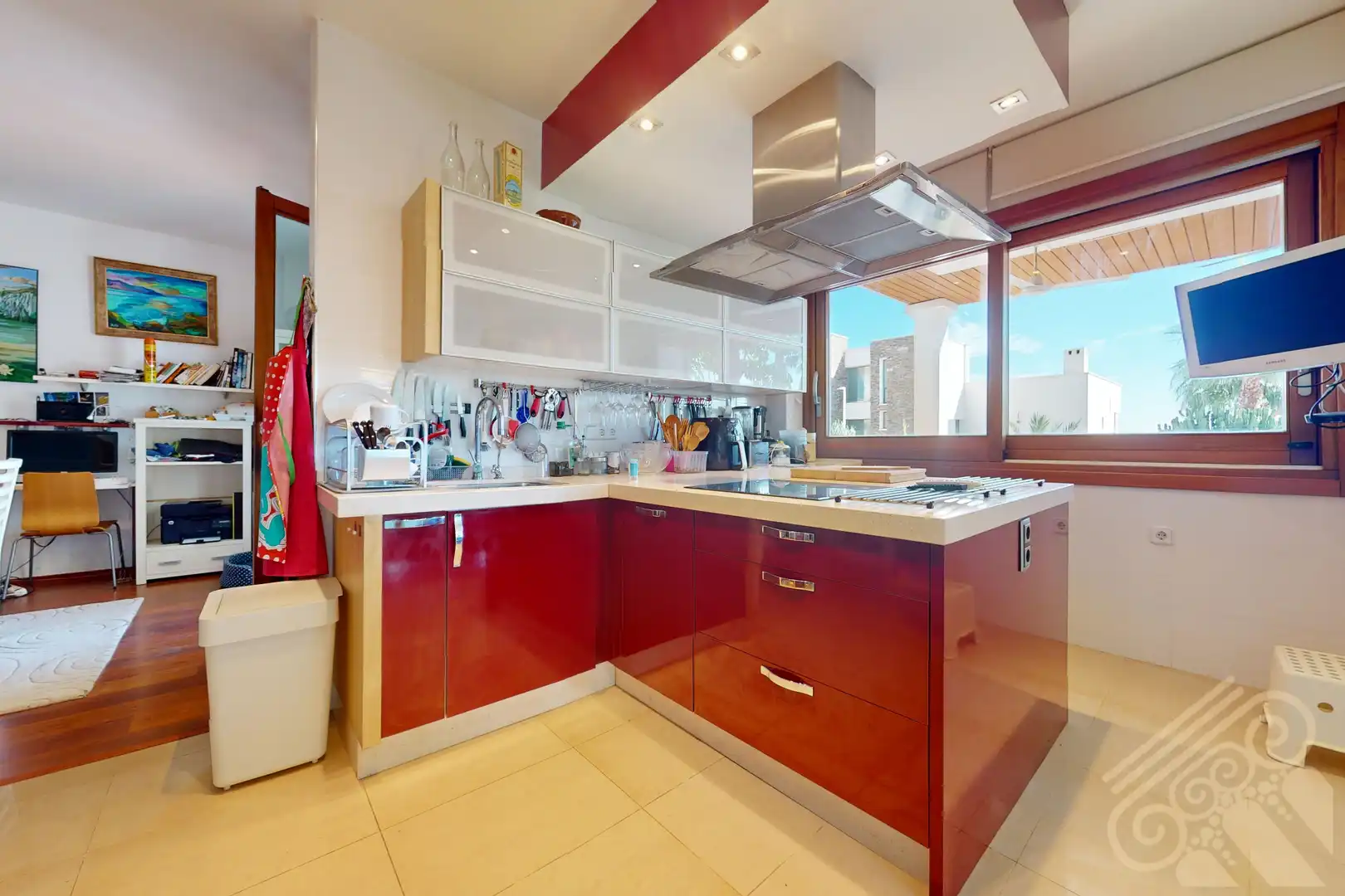 Cocina de Casa o chalet en venta en Mojácar con Aire acondicionado, Jardín privado y Parquet