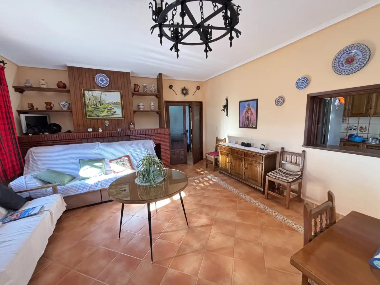 Sala de estar de Finca rústica en venta en Andújar con Aire acondicionado, Terraza y Piscina